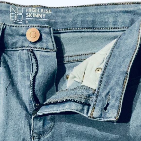 High Rise Super Skinny Jeans, Mom Jeans,Classic Fit Vintage Mom Jeans,Blue Jeans - Picture 8 of 12